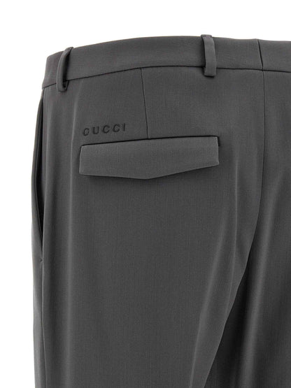 Gray Wool Dress Pants