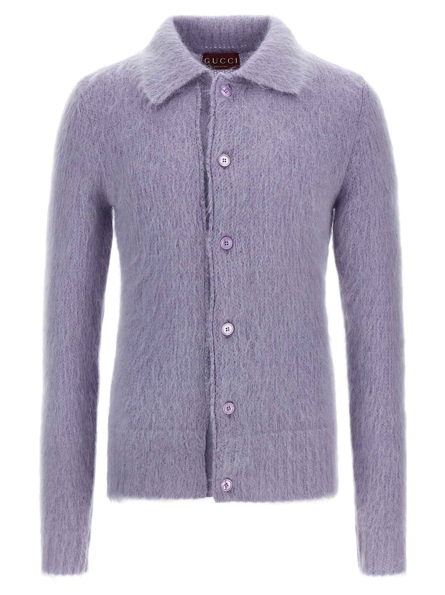 Purple Wool Cardigan