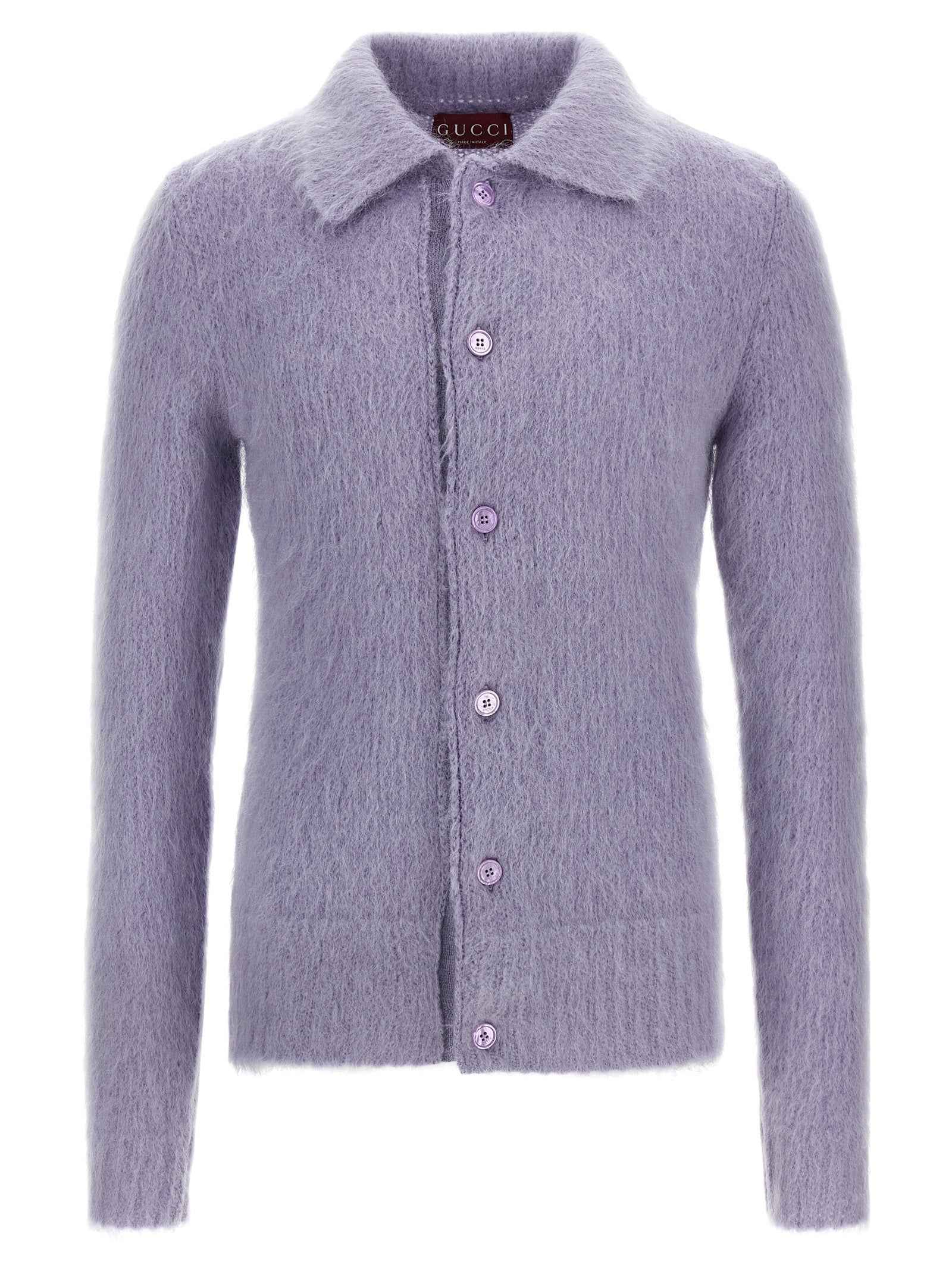 Purple Wool Cardigan