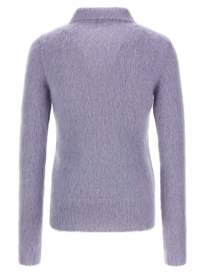 Purple Wool Cardigan