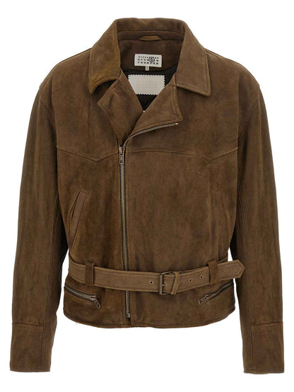 Brown Calfskin Leather Jacket