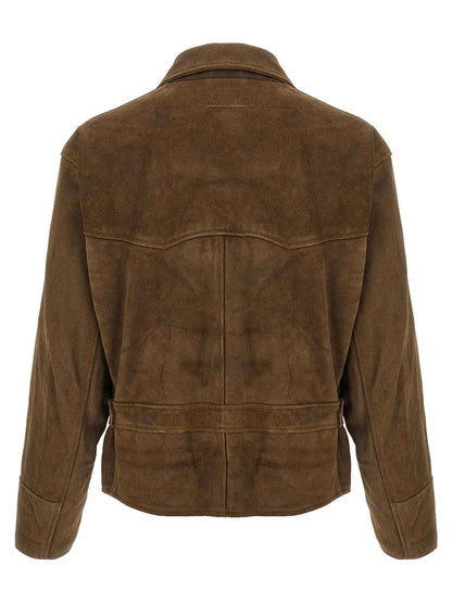Brown Calfskin Leather Jacket