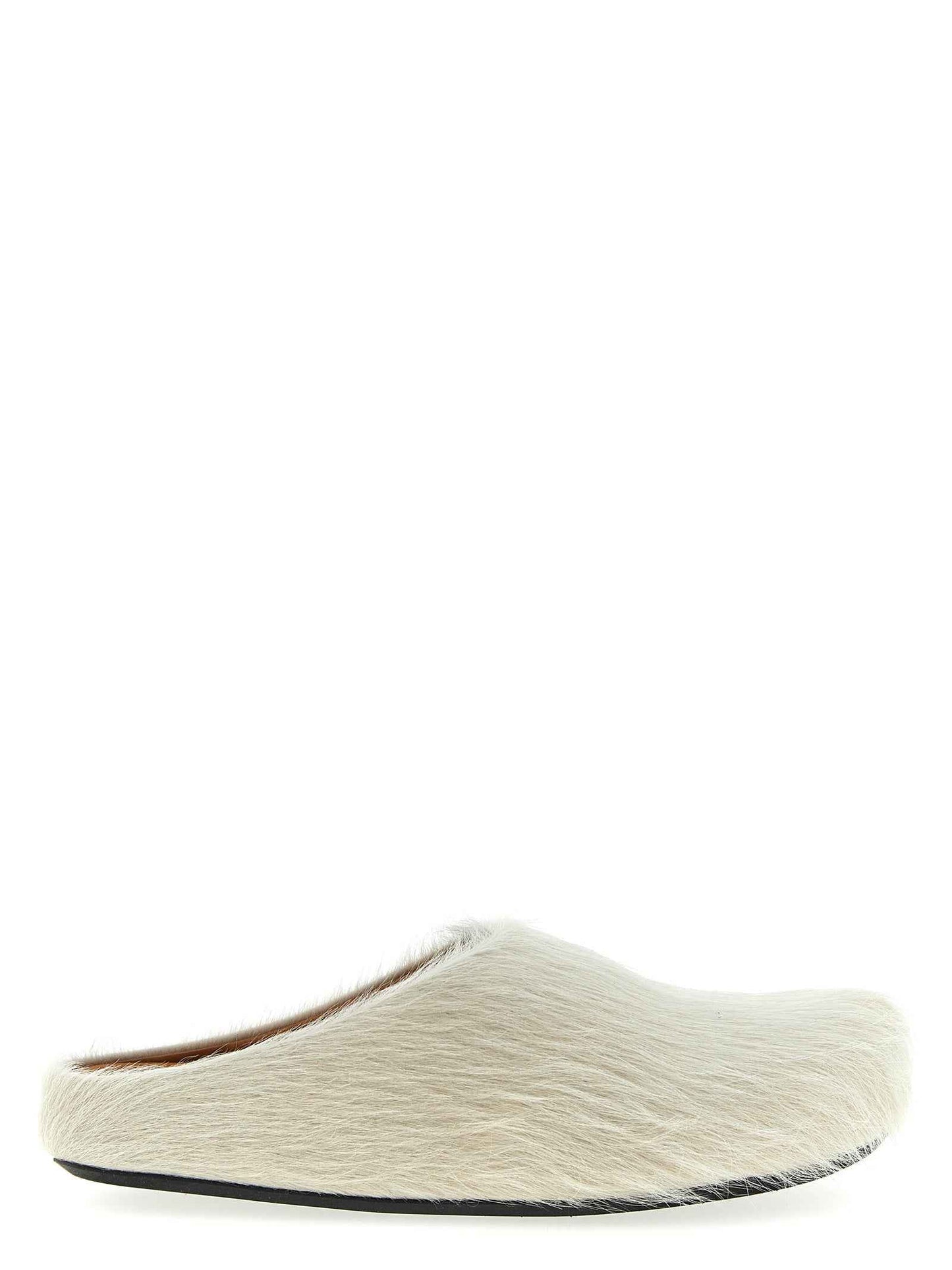 White Calfskin Mules