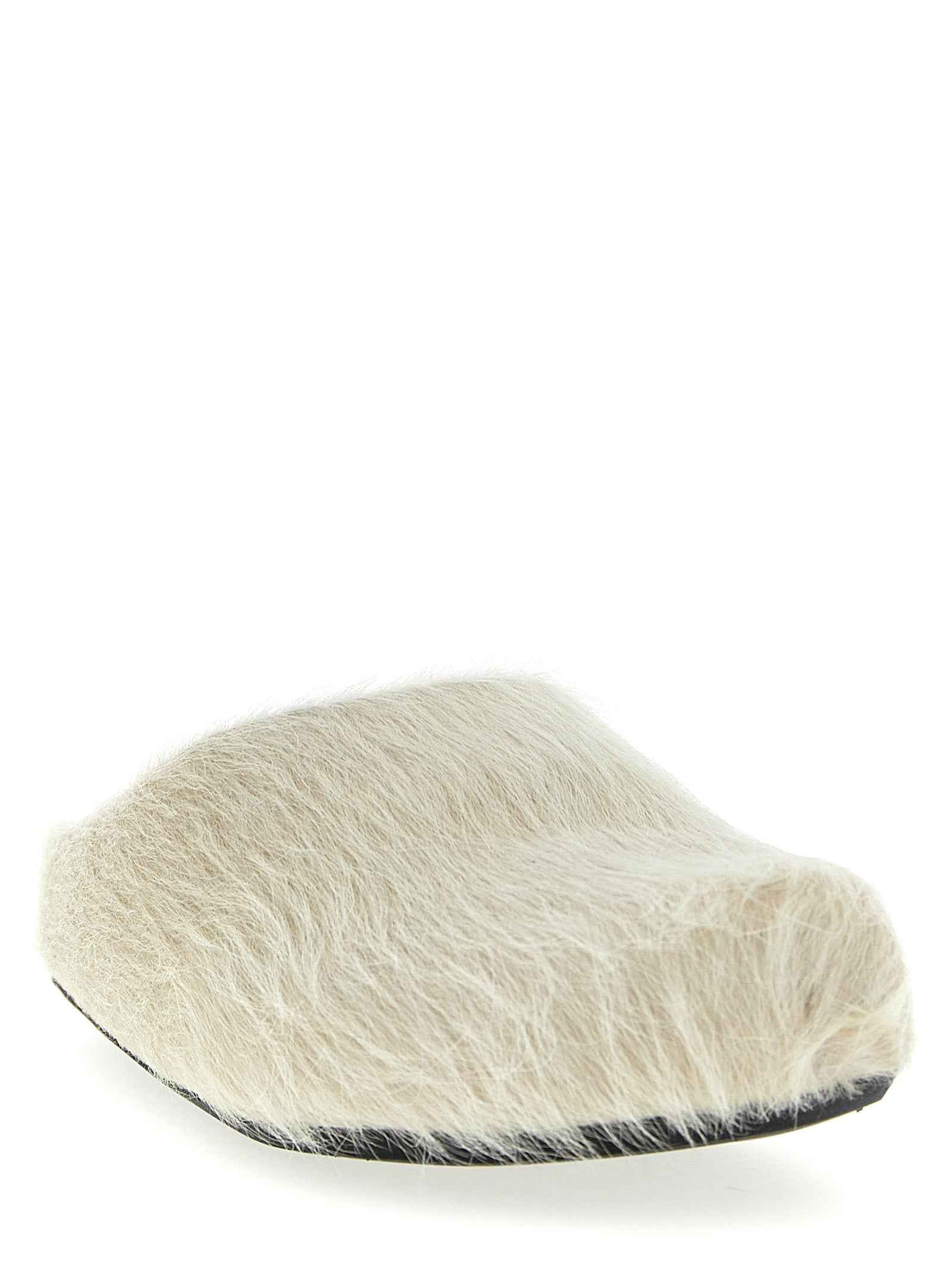 White Calfskin Mules