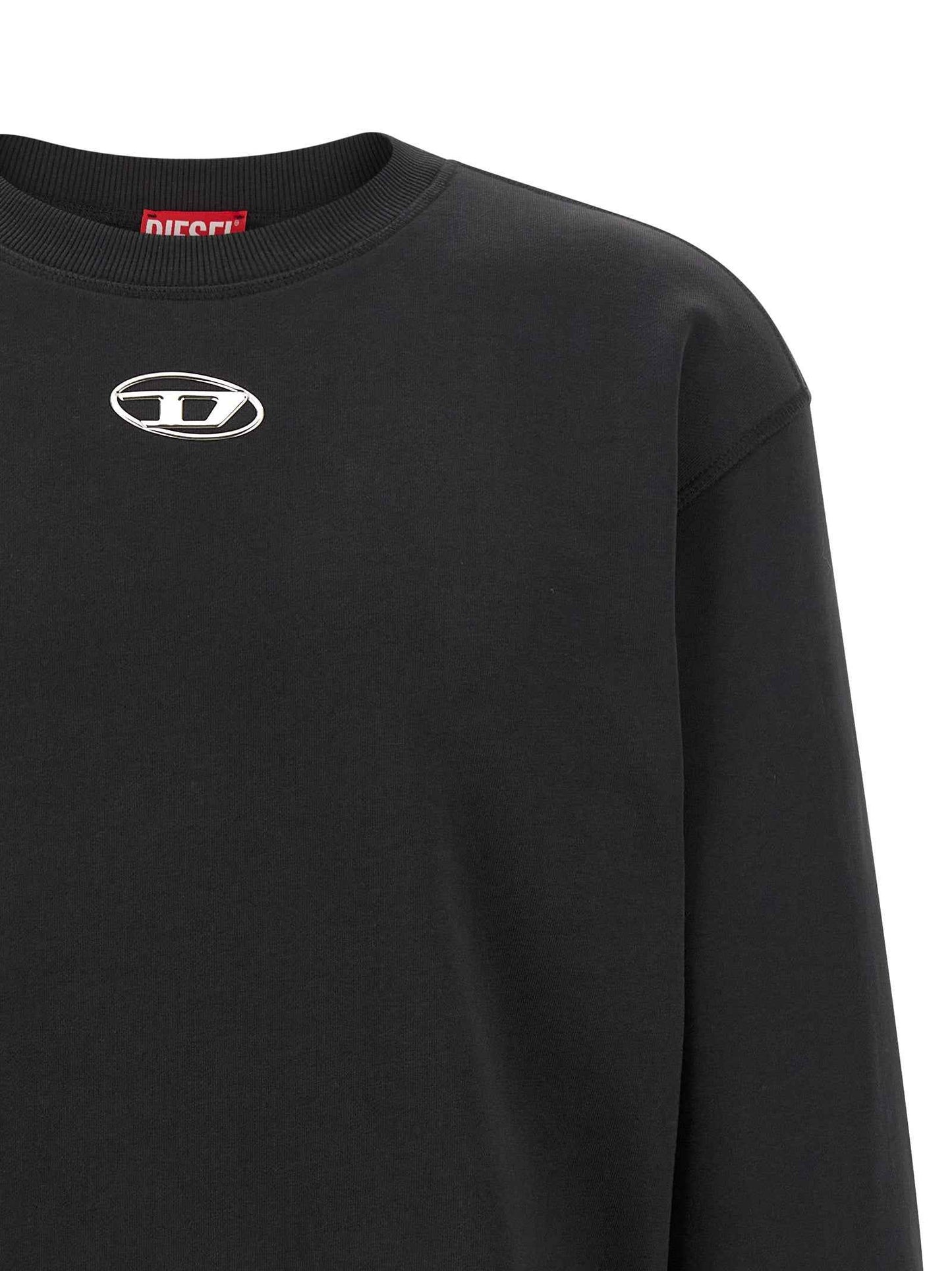 Black Cotton Sweatshirt