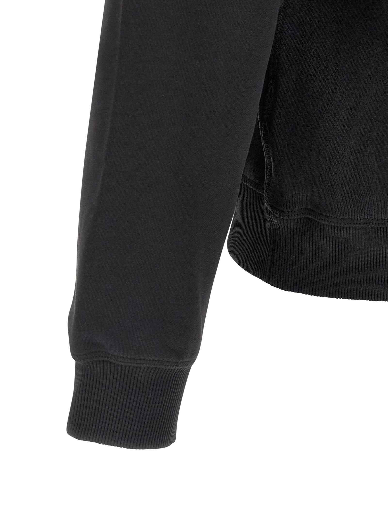 Black Cotton Sweatshirt