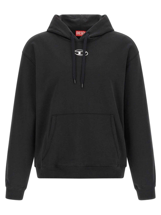 Black Cotton Sweatshirt