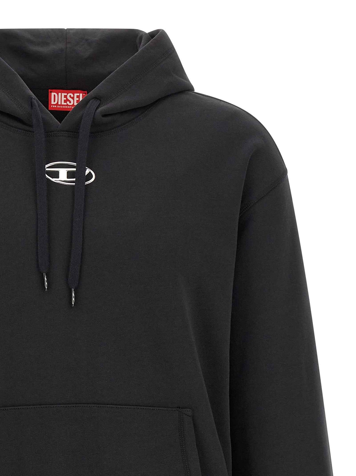 Black Cotton Sweatshirt