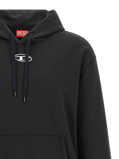Black Cotton Sweatshirt