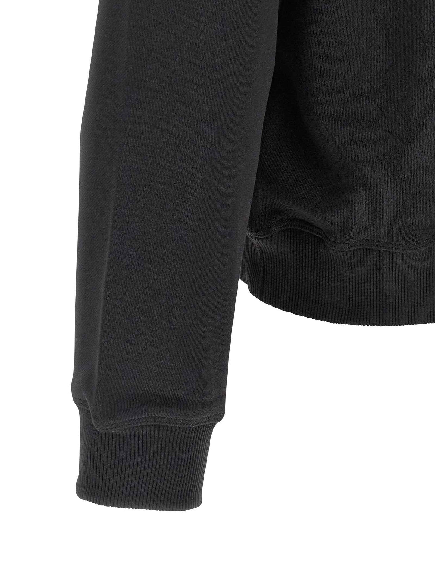 Black Cotton Sweatshirt