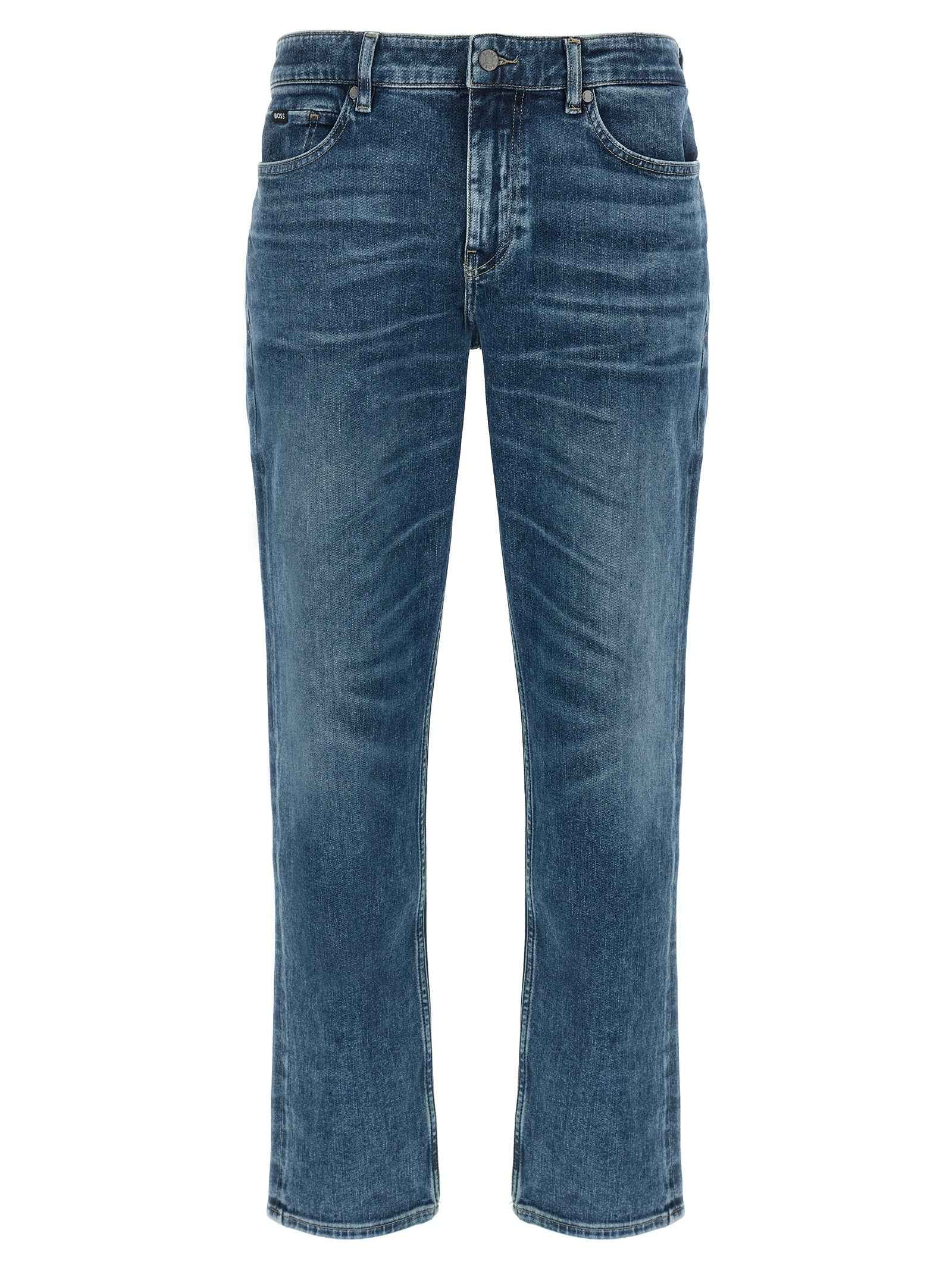 Blue Cotton Skinny Jeans