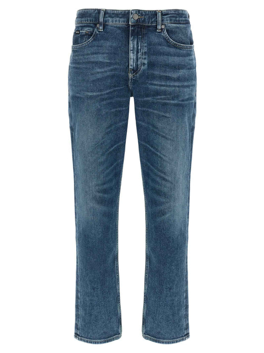 Blue Cotton Skinny Jeans