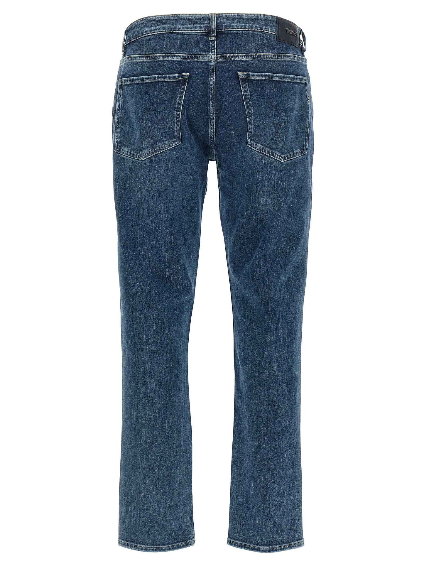 Blue Cotton Skinny Jeans