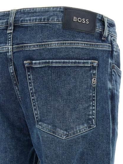 Blue Cotton Skinny Jeans
