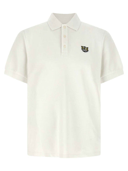 White Cotton Polo Shirt