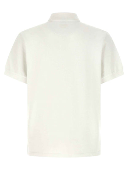 White Cotton Polo Shirt