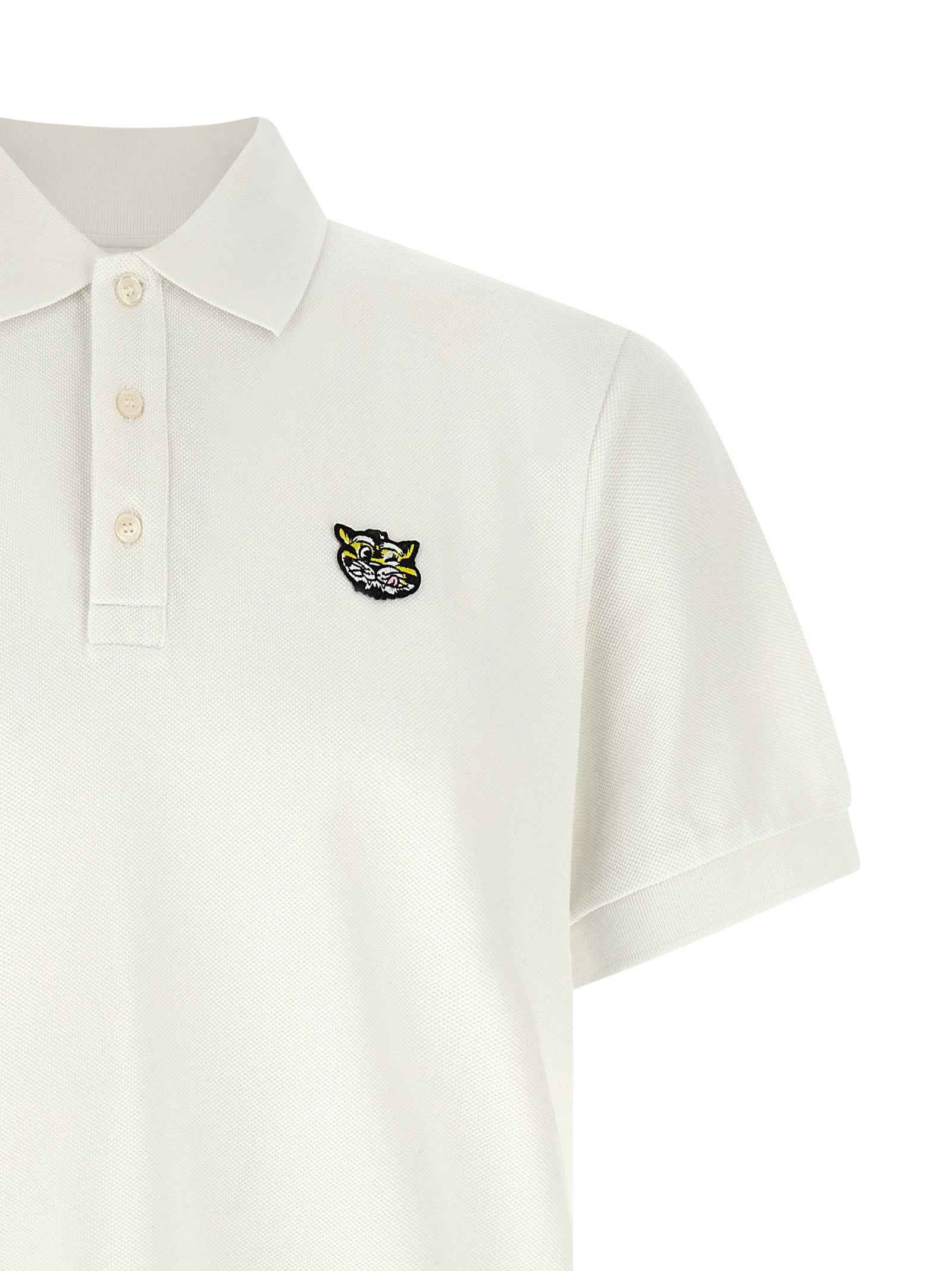 White Cotton Polo Shirt