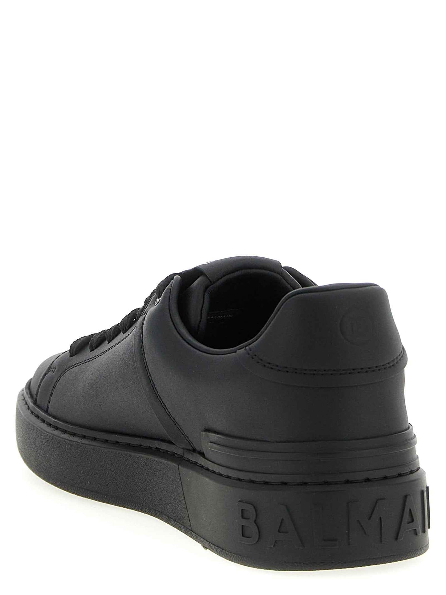 Black Calfskin Low Top Sneakers