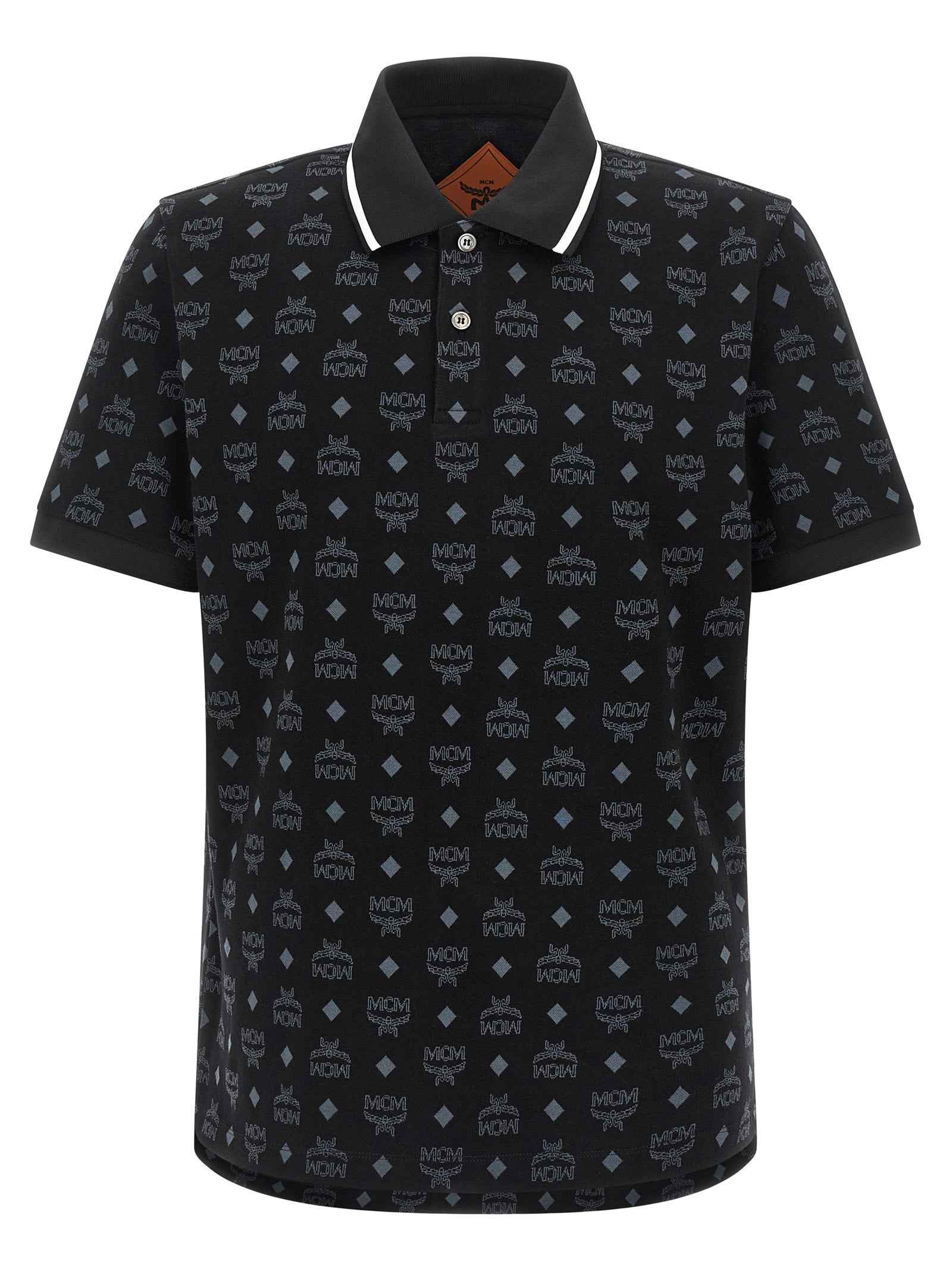 Black Cotton Polo Shirt