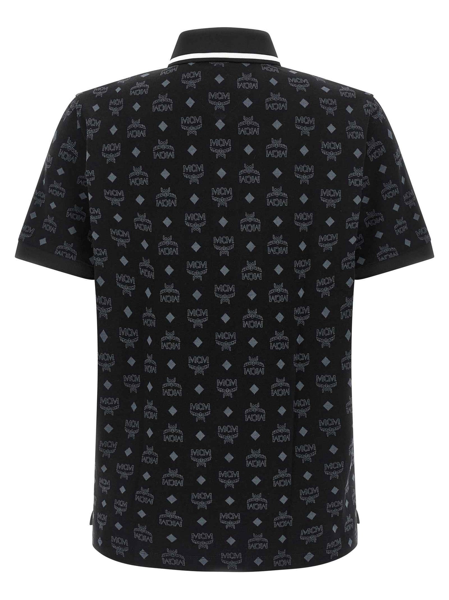 Black Cotton Polo Shirt