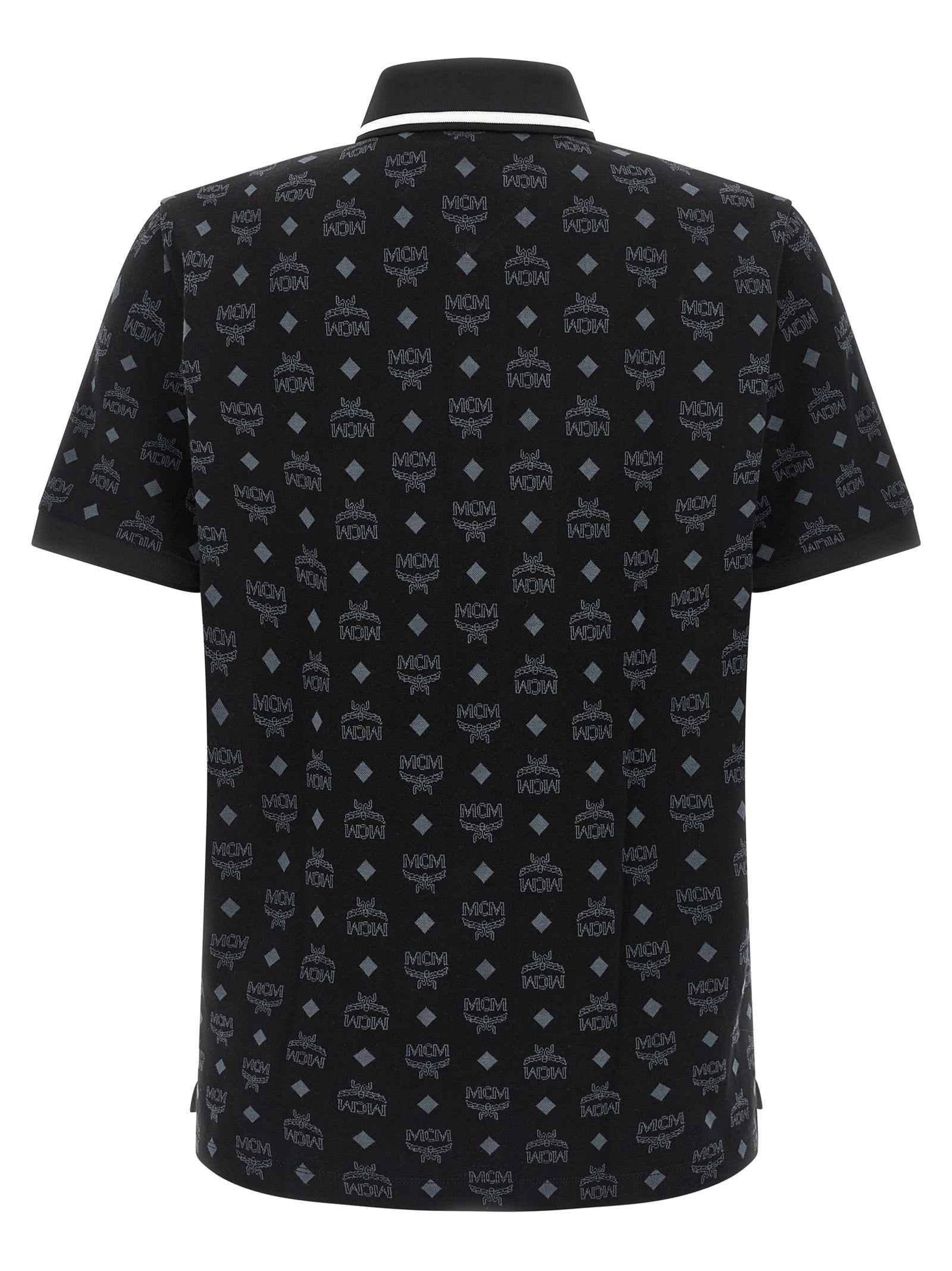 Black Cotton Polo Shirt