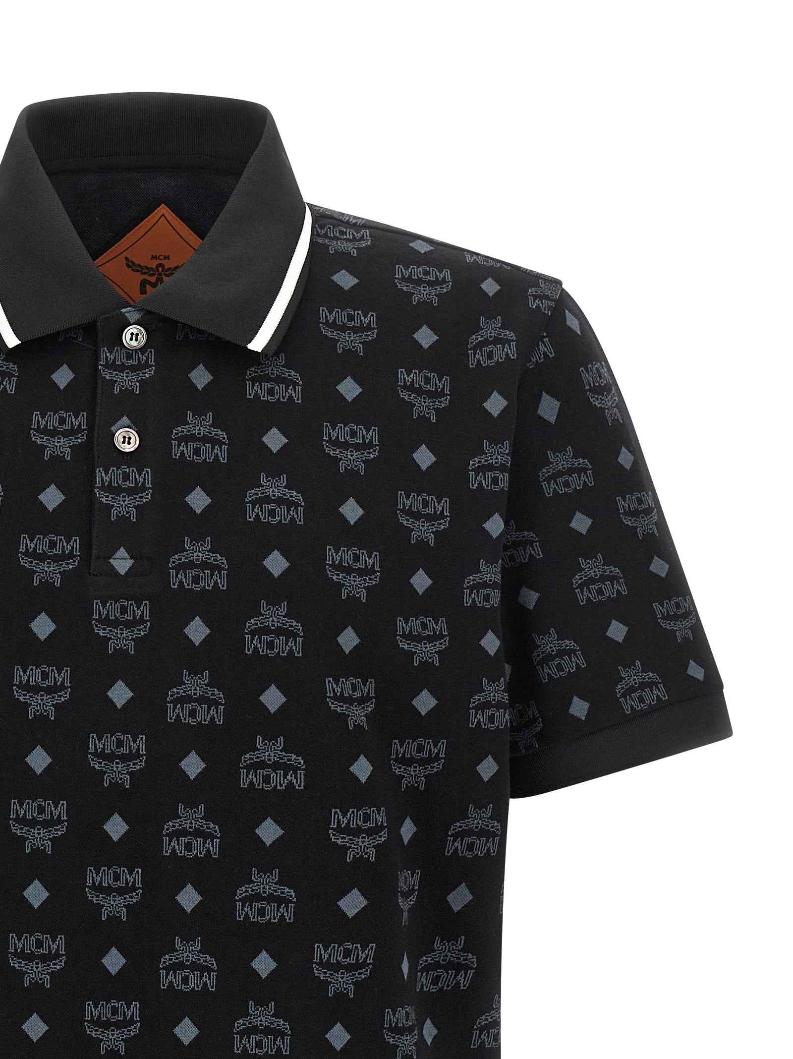 Black Cotton Polo Shirt