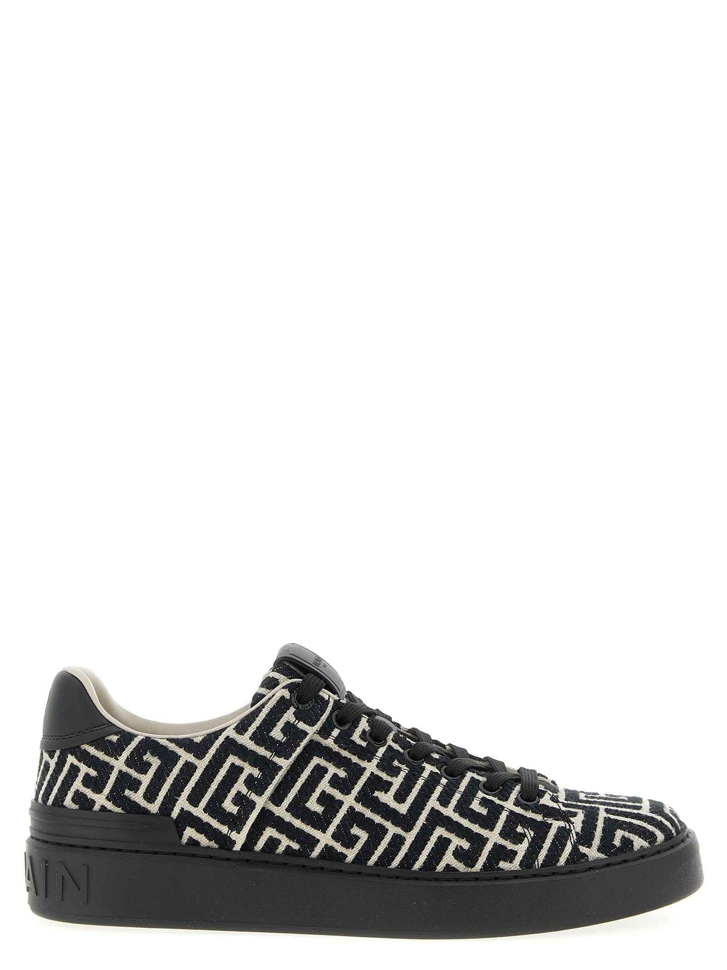 Black Cotton Sneakers
