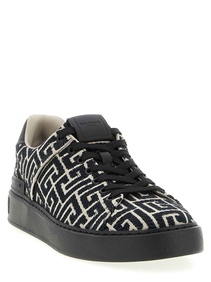 Black Cotton Sneakers