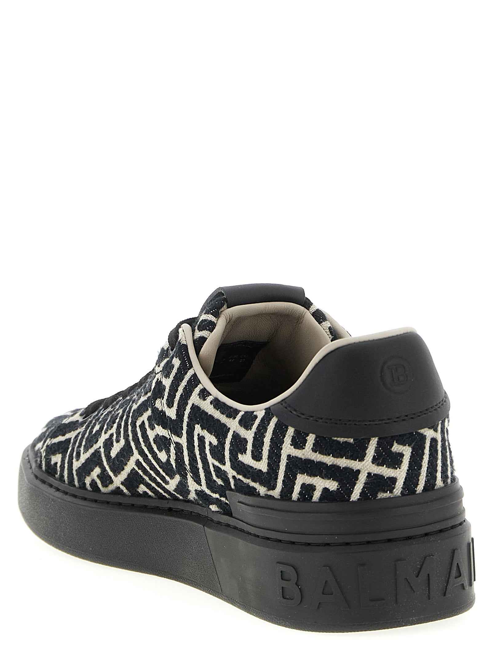 Black Cotton Sneakers