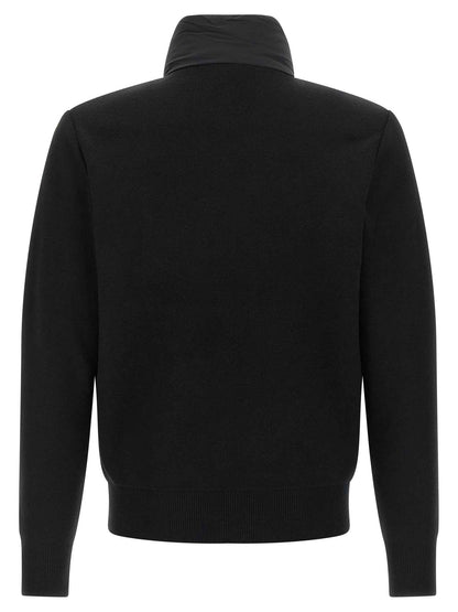 Blue Nylon Cardigan