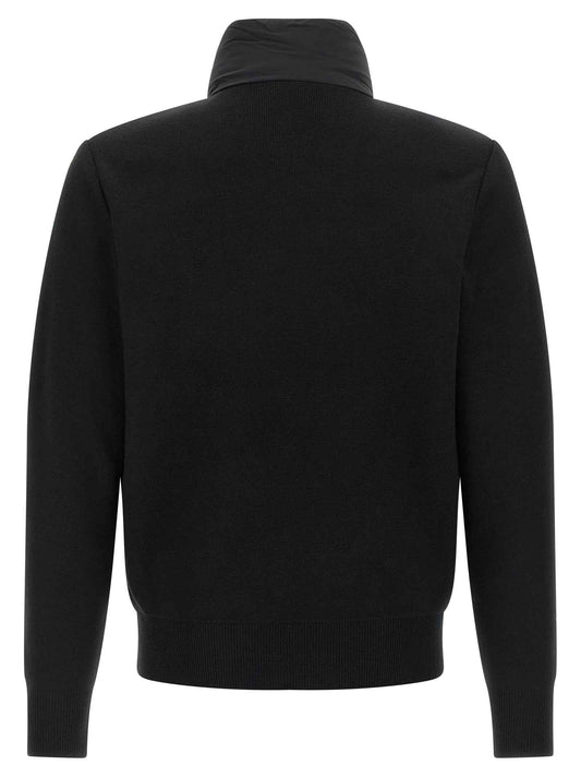 Blue Nylon Cardigan
