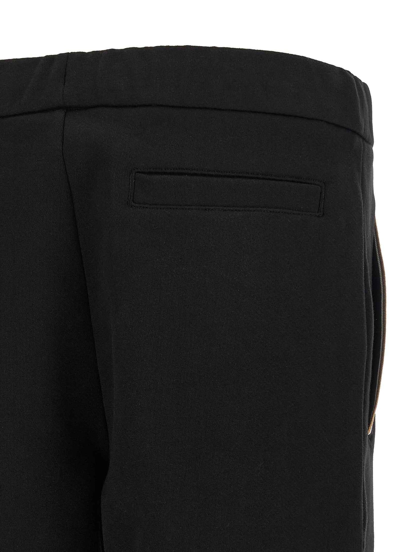 Black Cotton Joggers (Workout Pants)