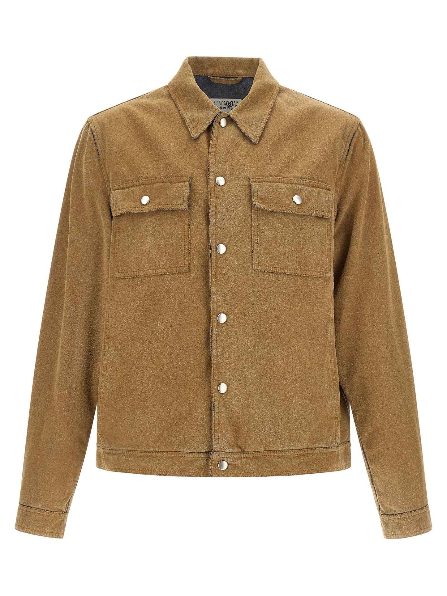 Beige Cotton Denim Jacket