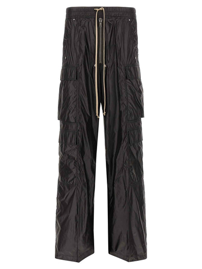Black Nylon Cargo Pants