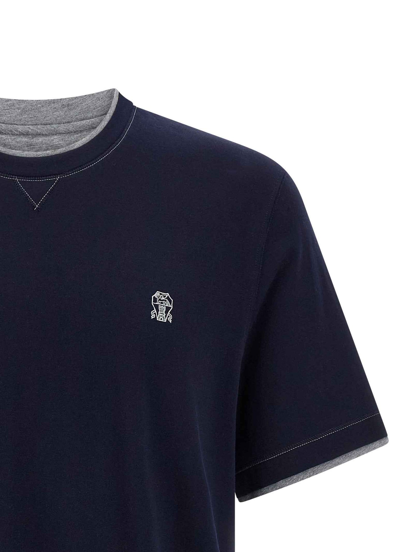 Blue Cotton T-Shirt