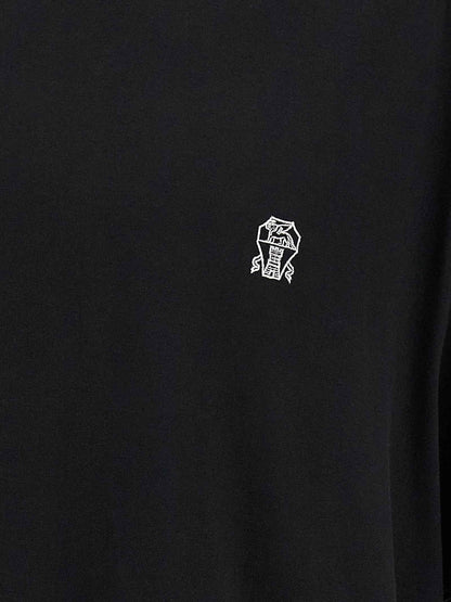 Black Cotton T-Shirt