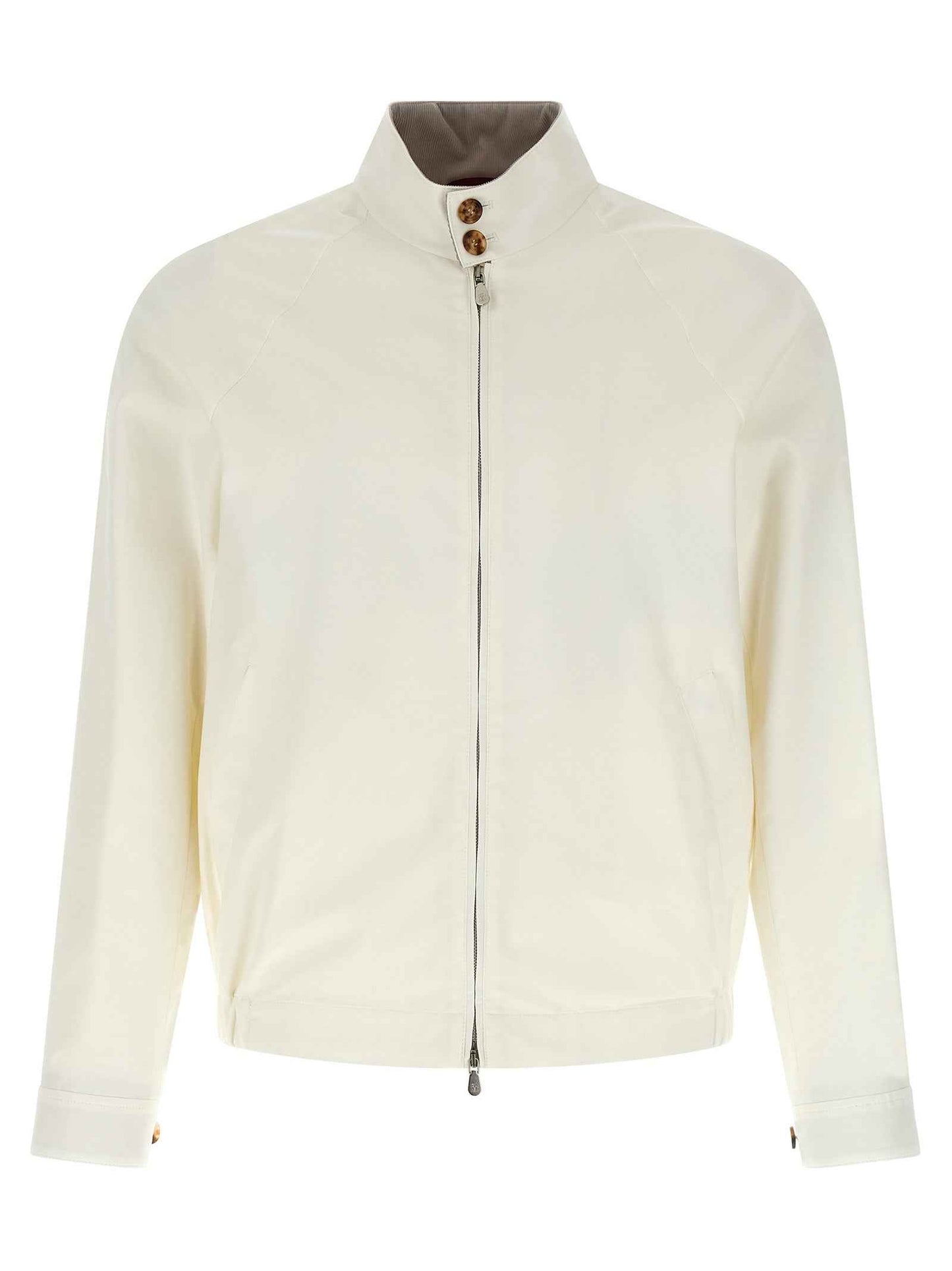 White Cotton Full-Length Jacket