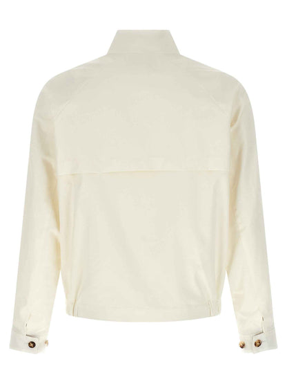 White Cotton Full-Length Jacket