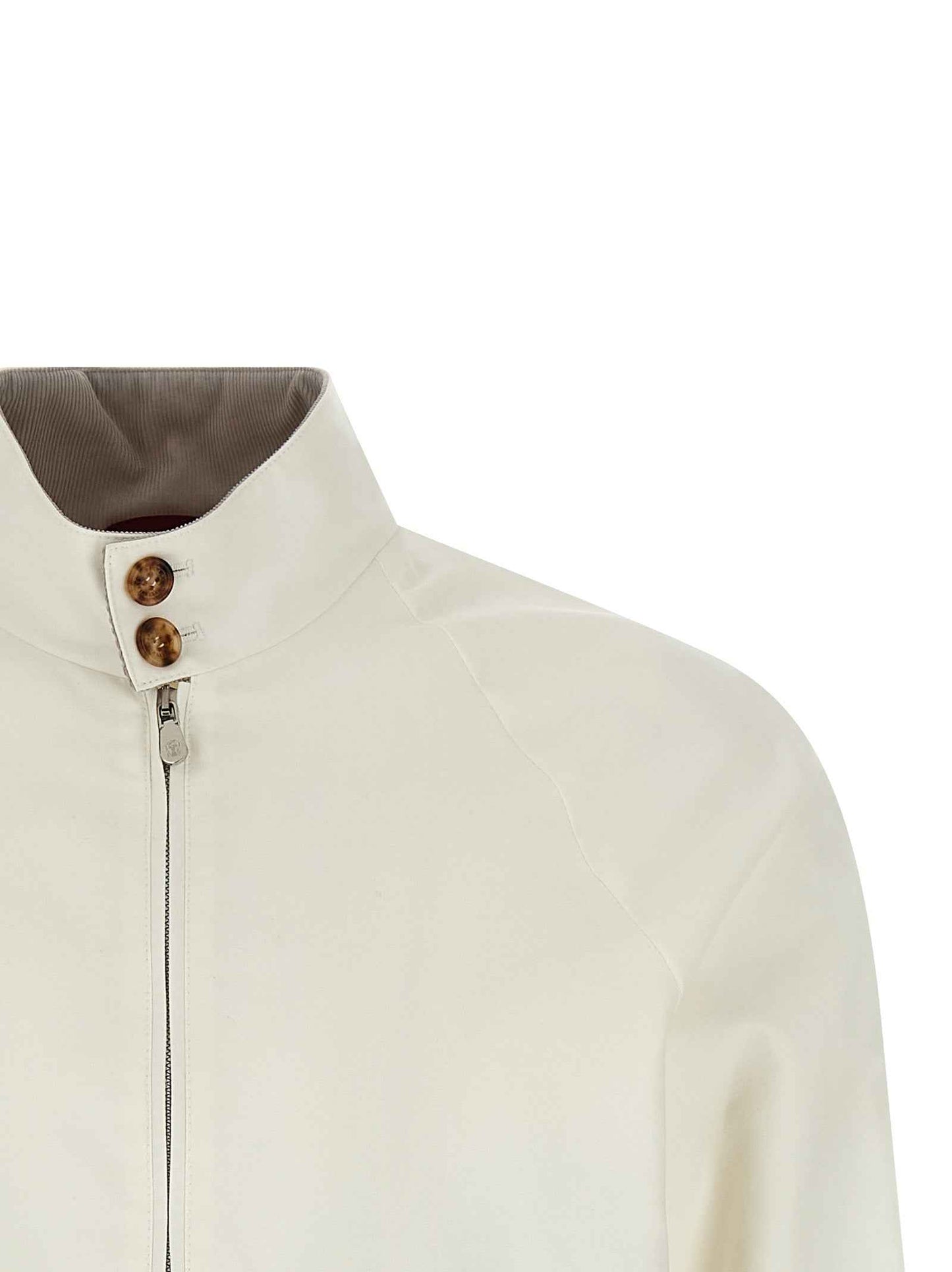 White Cotton Full-Length Jacket