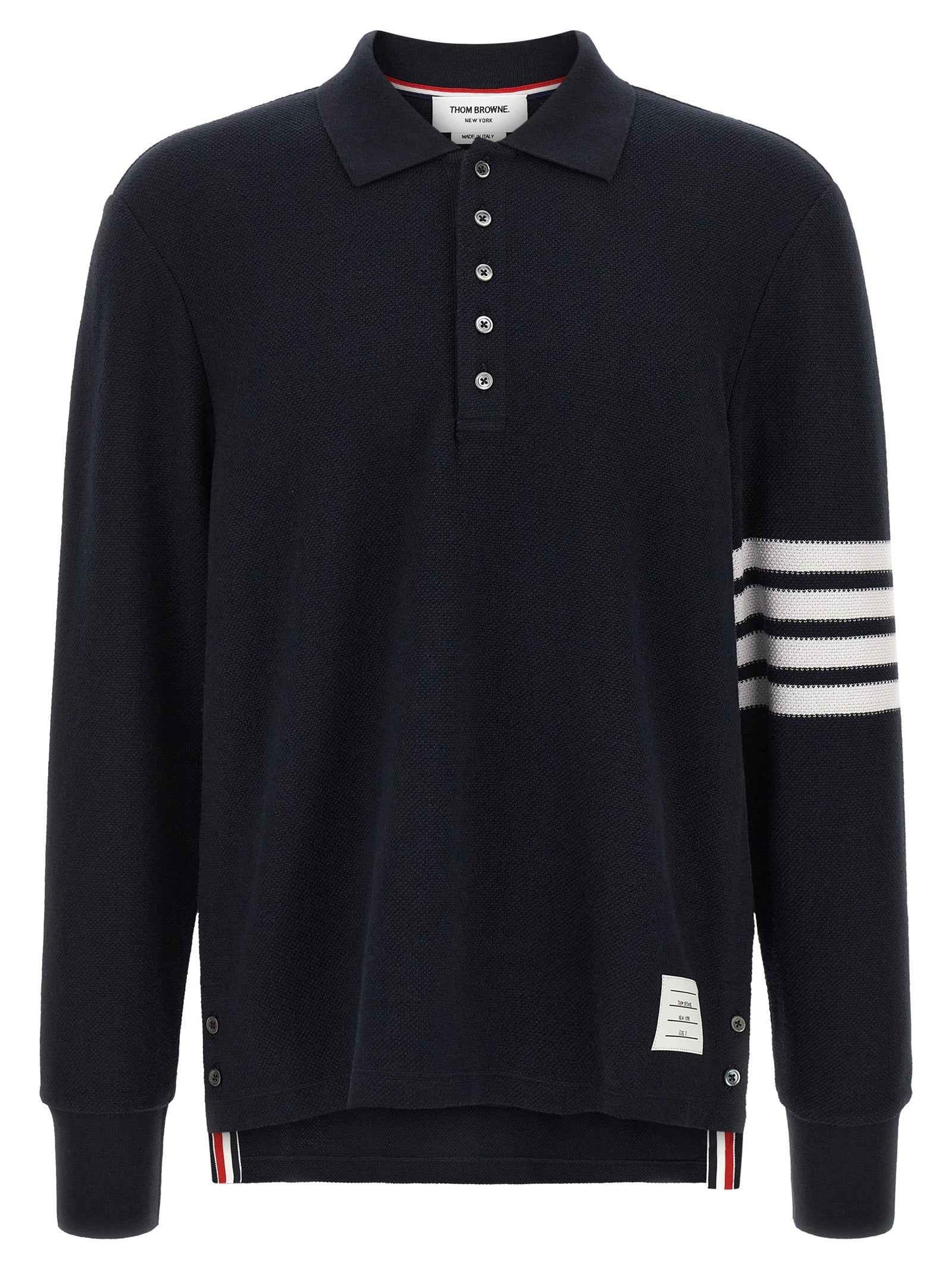 Blue Cotton Polo Shirt