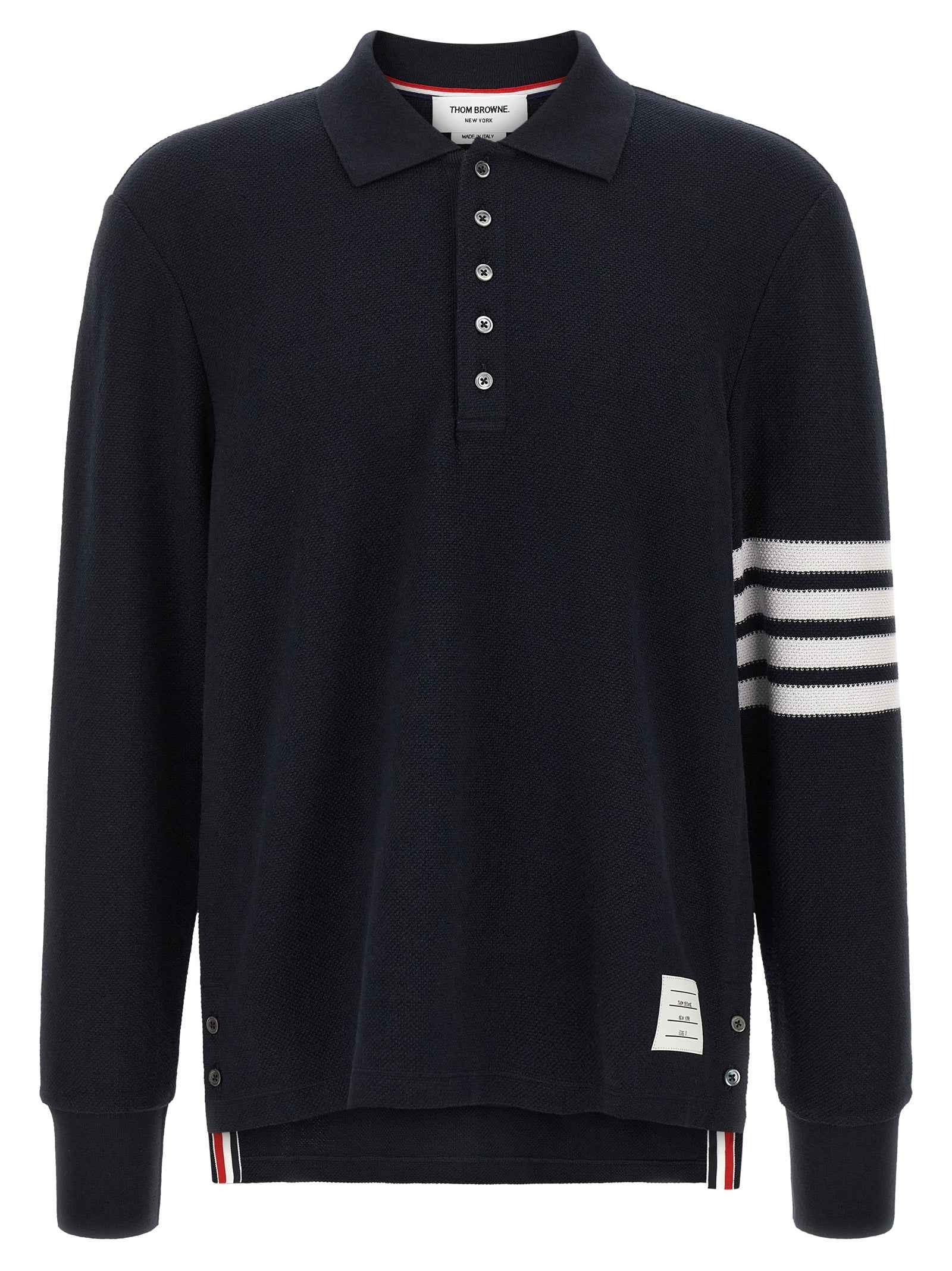 Blue Cotton Polo Shirt