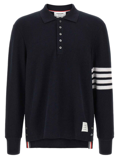 Blue Cotton Polo Shirt