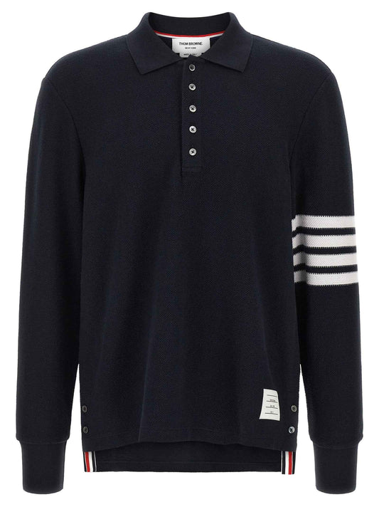 Blue Cotton Polo Shirt
