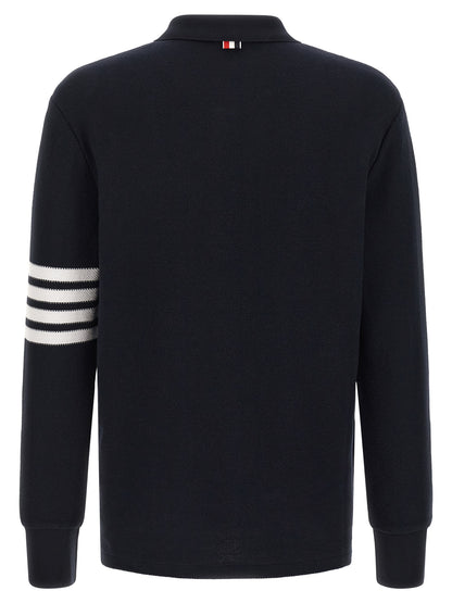 Blue Cotton Polo Shirt