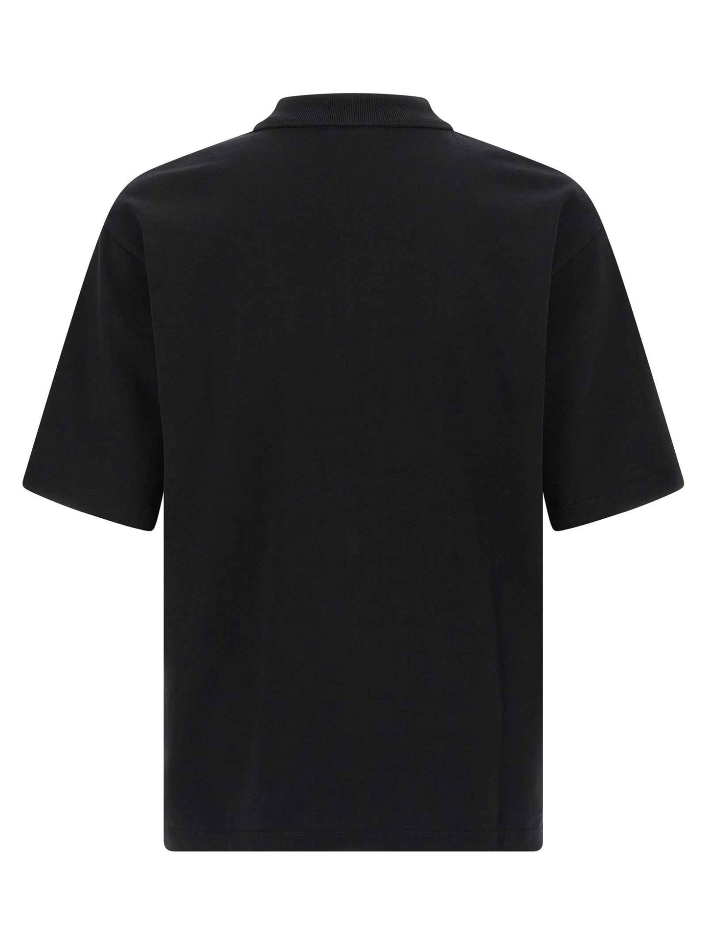 Black Cotton Polo Shirt