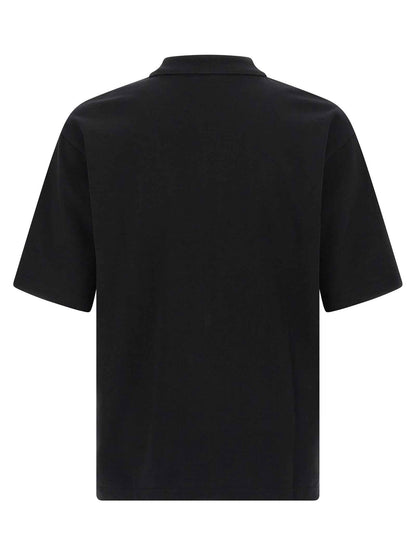 Black Cotton Polo Shirt