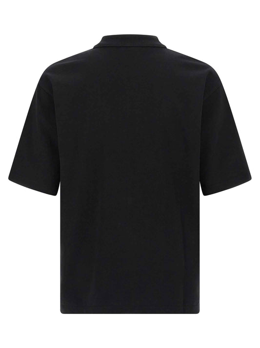 Black Cotton Polo Shirt