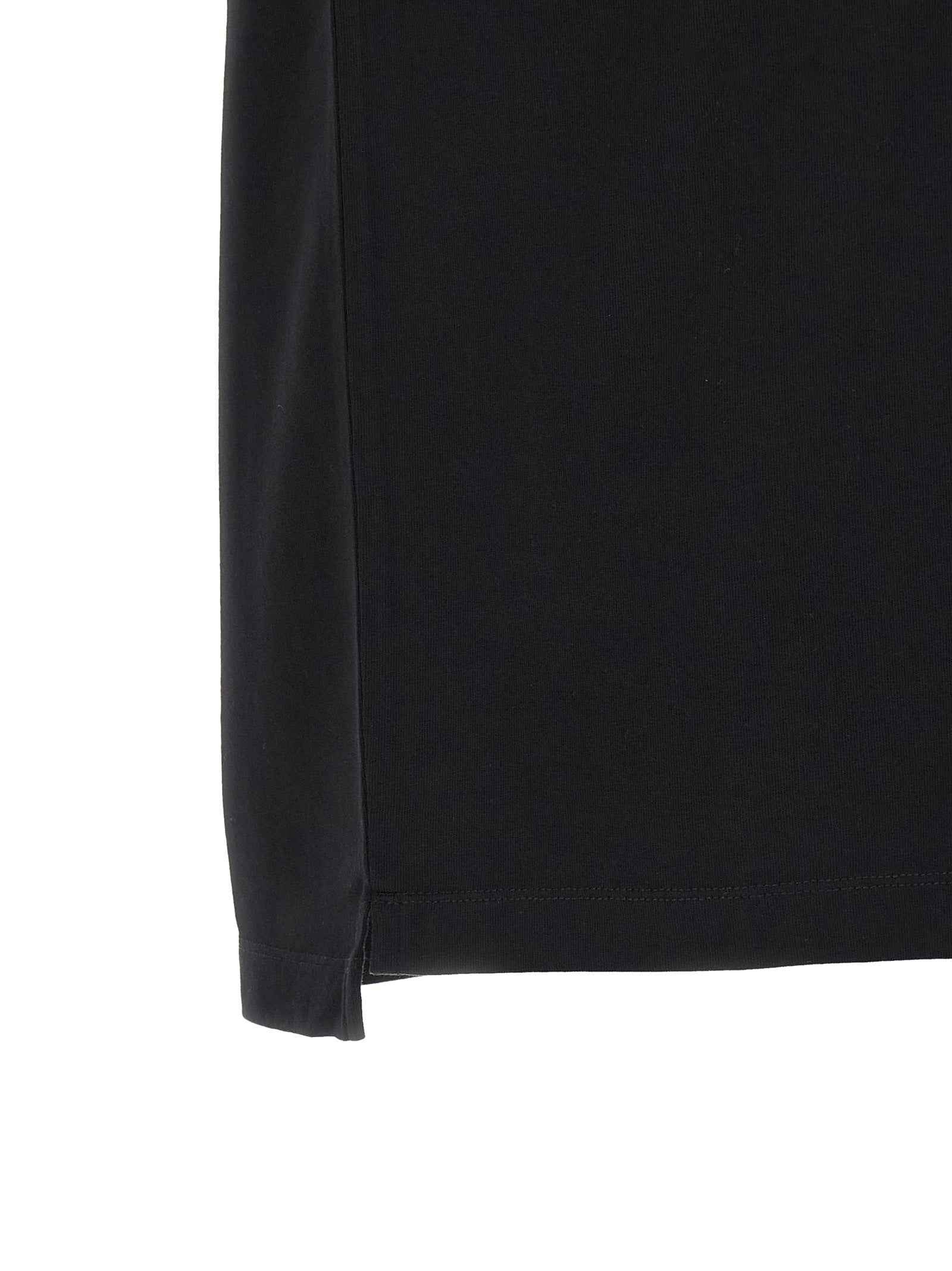 Black Cotton Polo Shirt