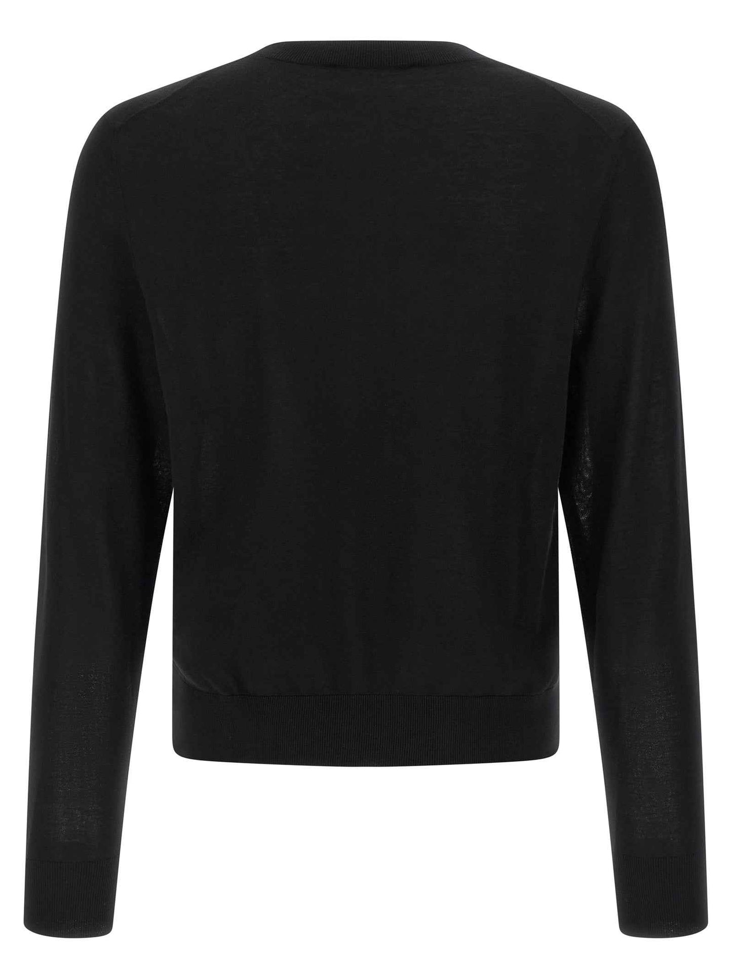 Black Wool Cardigan