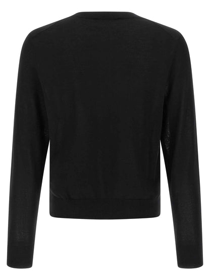 Black Wool Cardigan